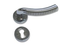  Zinc alloy door lock handle on rose